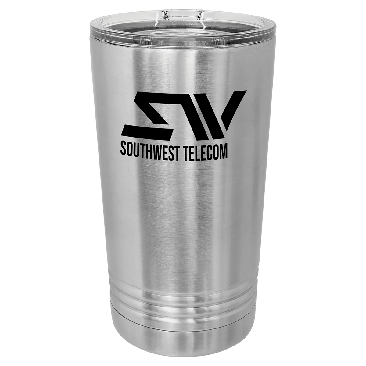 16 oz. Stainless Steel Pint with Slider Lid