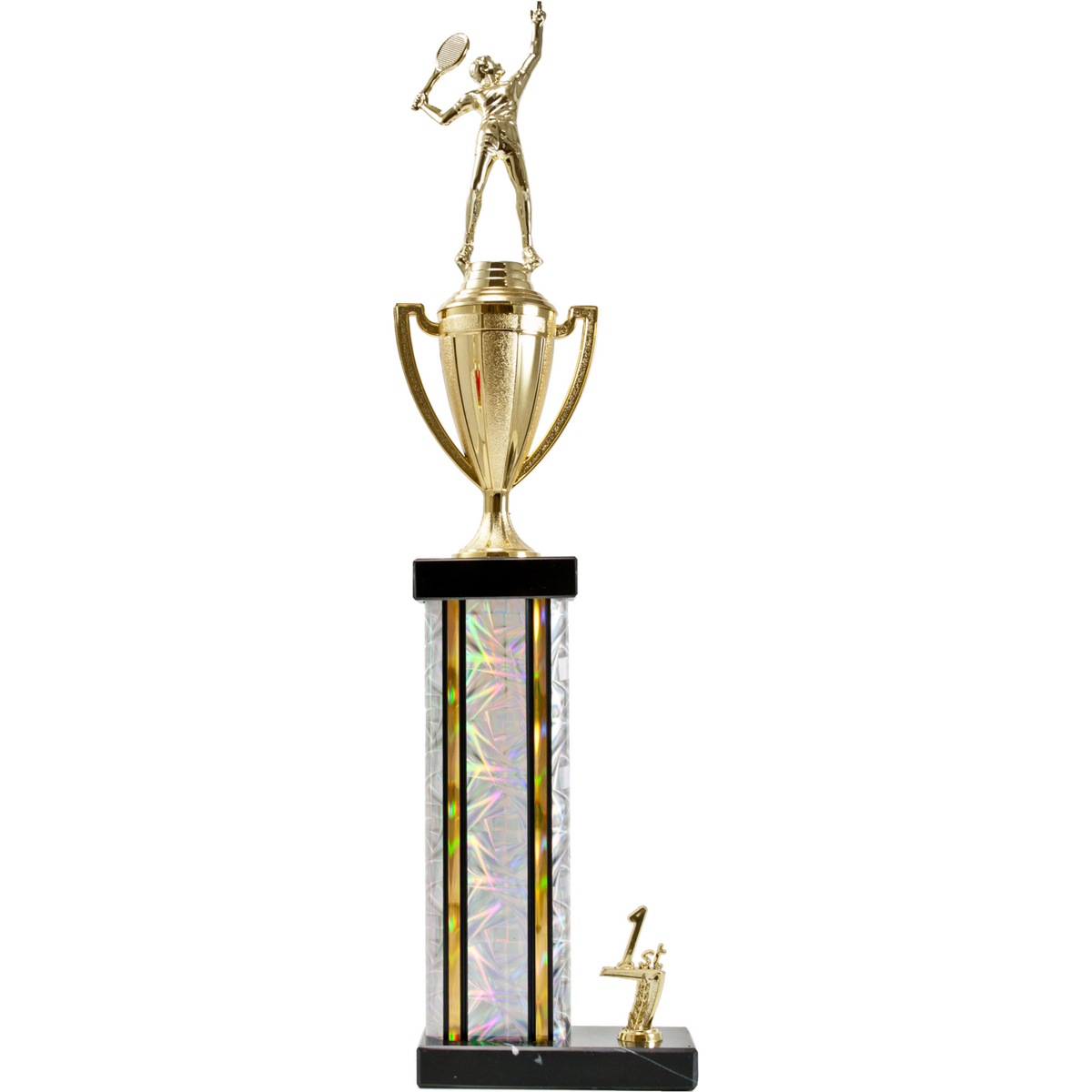 Rectangle Column Trophy with Cup
