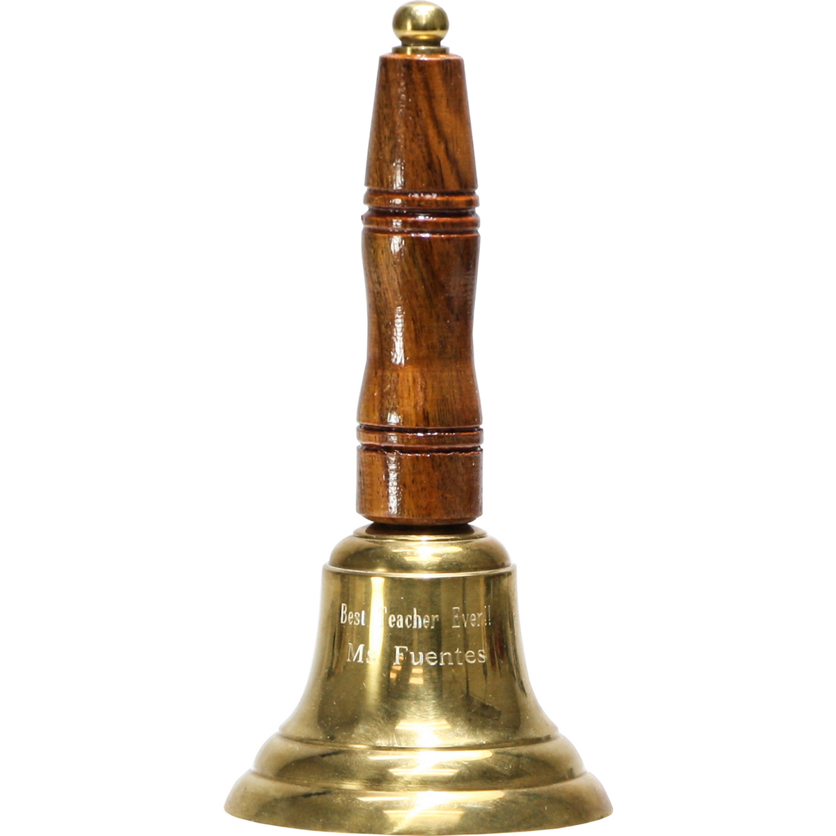 Brass Bell with Wood Handle