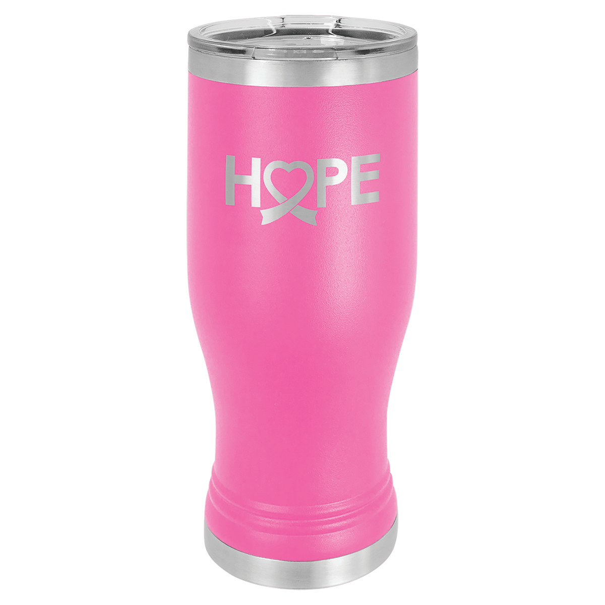 20 oz Stainless Steel Pilsner with Clear Lid