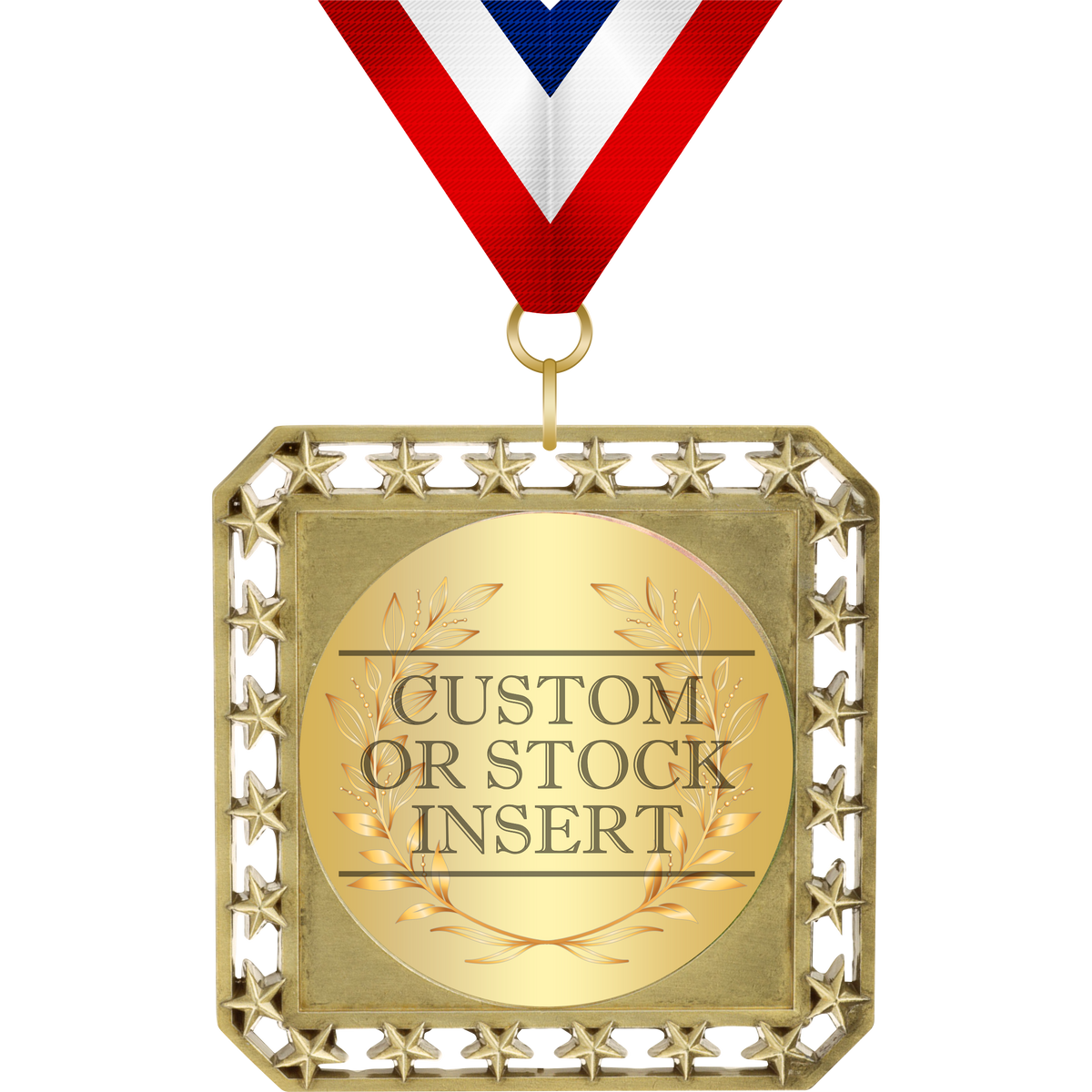 Exclusive Square Medal with Insert